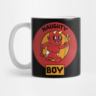 Naughty Boy – Cute Devil Cartoon Halloween Design Mug